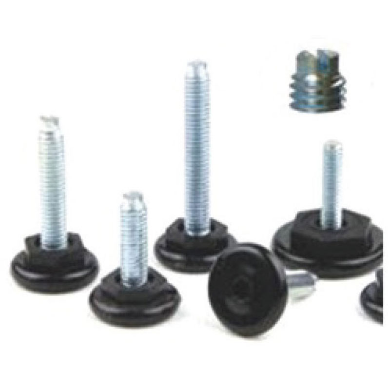 Nature/Black Nylon/HDPE Levelers for Furniture